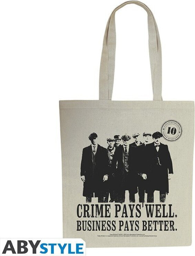 Tote Bag Crime Pays | Supernerds.no - Norsk Nettbutikk