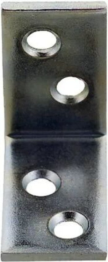 Vinkeljern 130x25x3mm Elforzinket Struktur