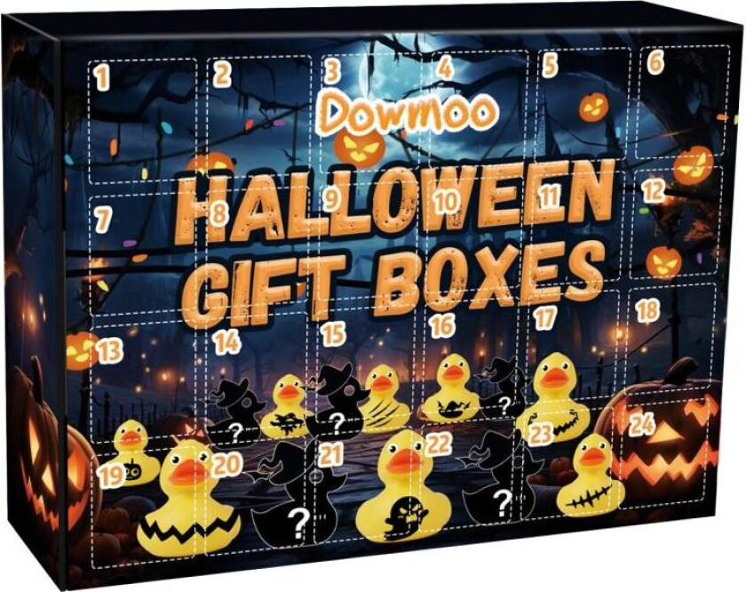 24-rutenett Halloween adventskalender Duck blindboks