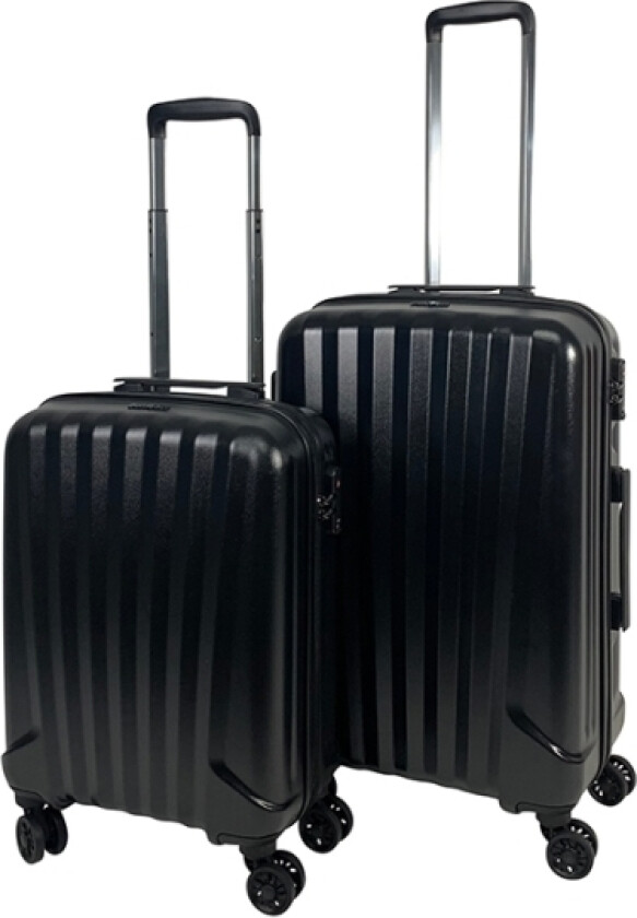 Bon Goût Milano Hardcase 2 Pak Trolleysæt Sort