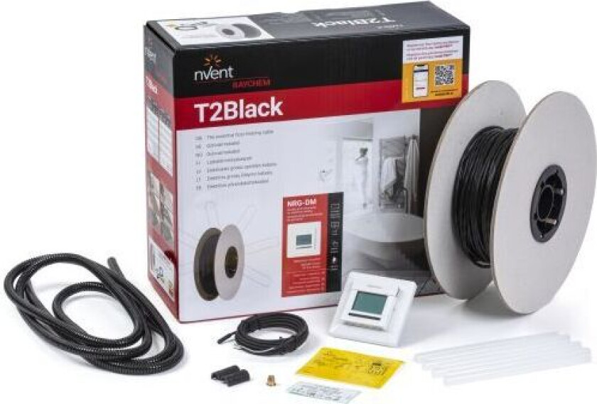 RAYCHEM R-BK-B NRG Gulvvarmesett for tynne lag, 12 W/m 2,5-20 m², 250 W