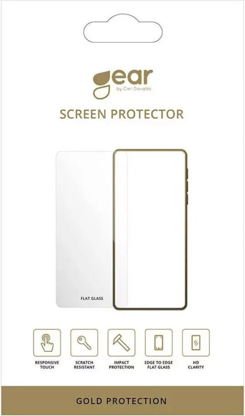 GEAR iPhone 15 Pro GEAR Case-Friendly - Herdet Glass - Gjennomsiktig