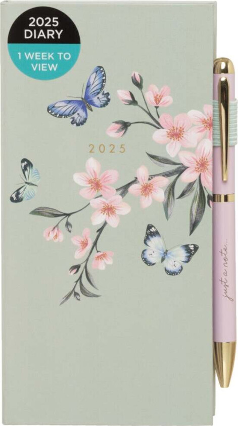Kalender 2025 Slim Momoka Butterfly m/penn