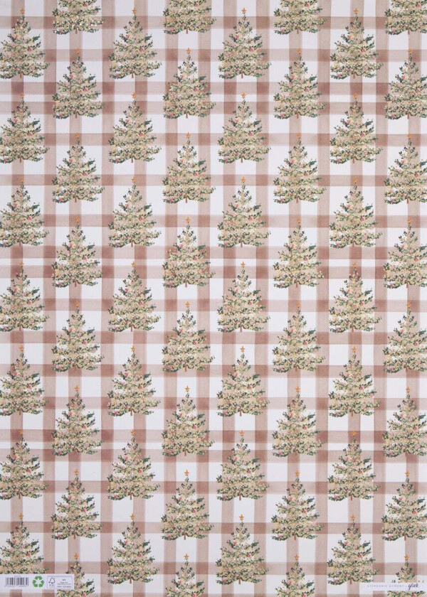 Gavepapir 4m Pine Plaid