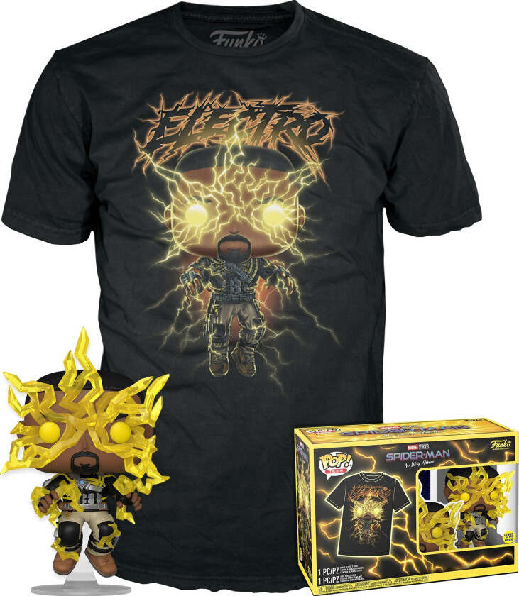 SpiderMan actionfigur & t-skjorte (Electro)