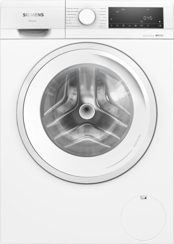 Iq300 Wn34a1v0dn - Vaskemaskin/Tørker - Nisje - Bredde: 60 Cm - Høyde: 85 Cm - Frontileggelse - 60 Liter - 9 Kg - 1400 Rpm - Hvit