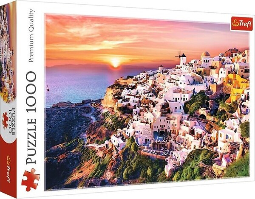 Puzzle - Sunset over Santorini (1000 pieces) Gulv