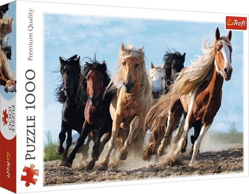 Puzzle - Galloping horses (1000 pieces) Gulv