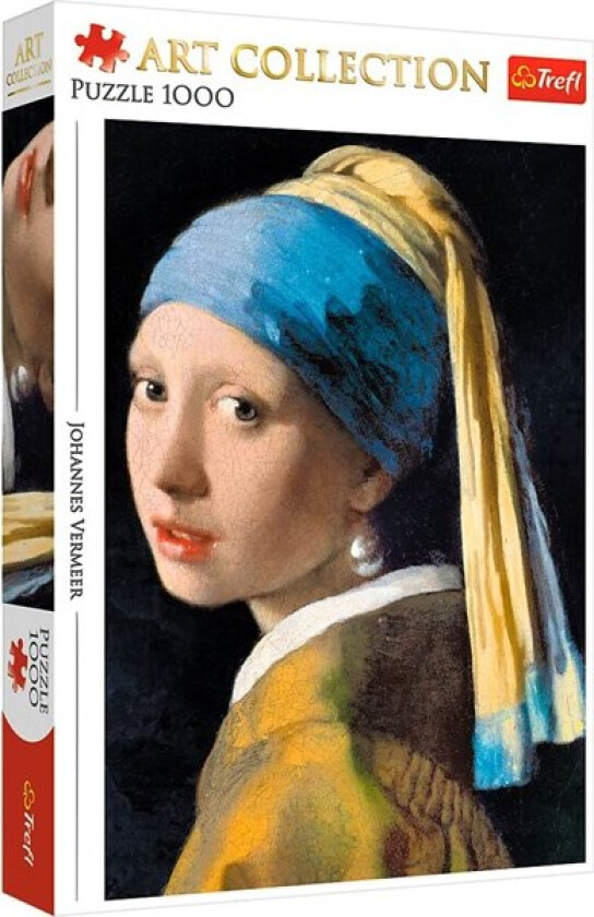 Puzzle - Art Collection - Girl with a pearl earring (1000 pieces) Gulv