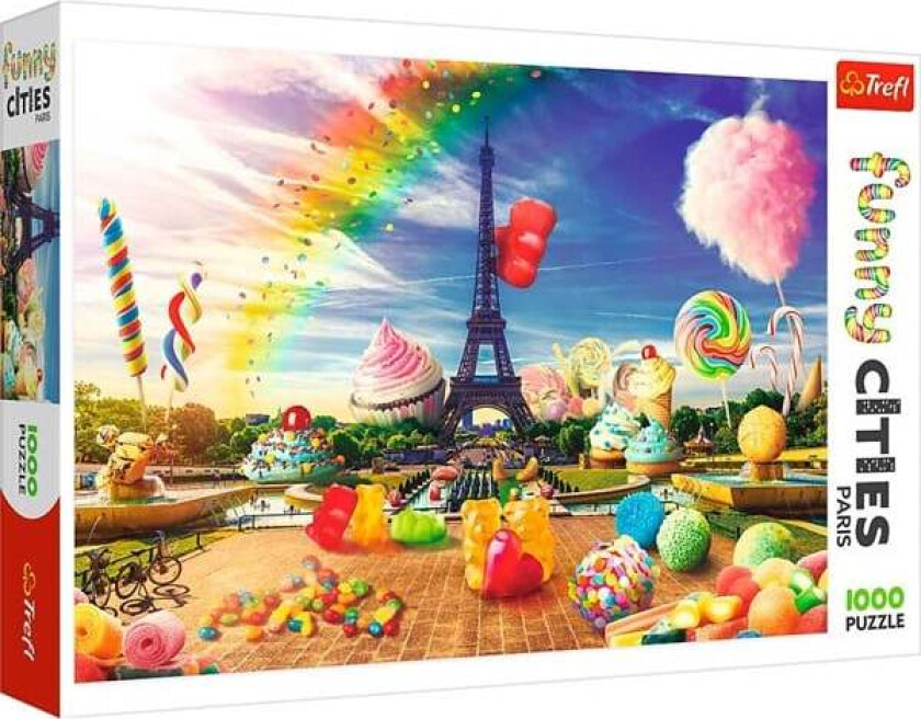 Puzzle - Funny Cities - Sweet Paris (1000 pieces) Gulv