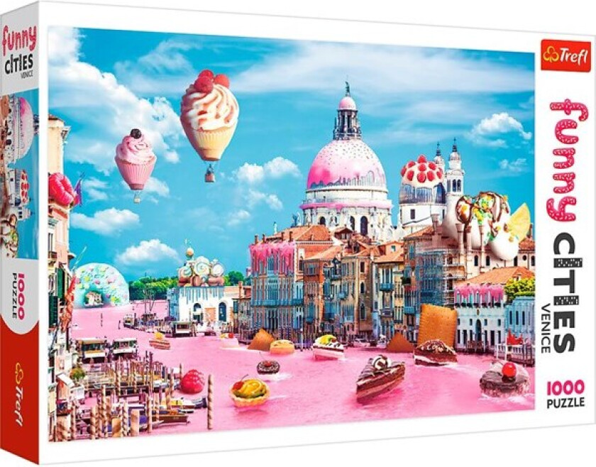 Puzzle - Funny Cities - Sweets in Venice (1000 pieces) Gulv