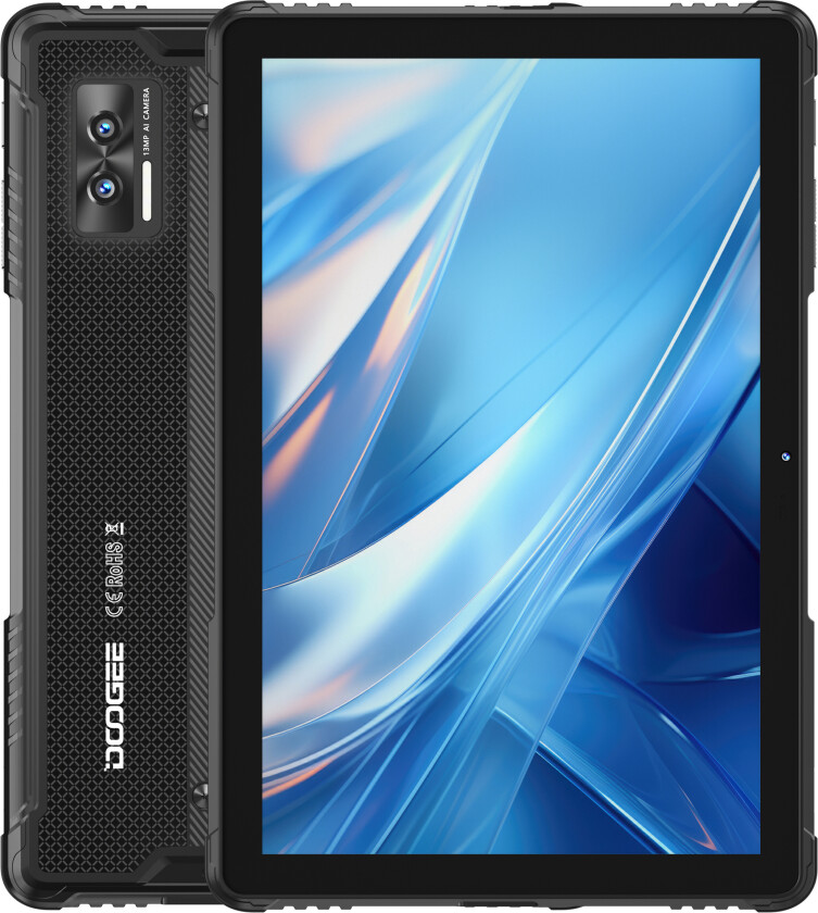 Doogee R08-nettbrett - (10,1") 256 GB 6+10 GB RAM - svart