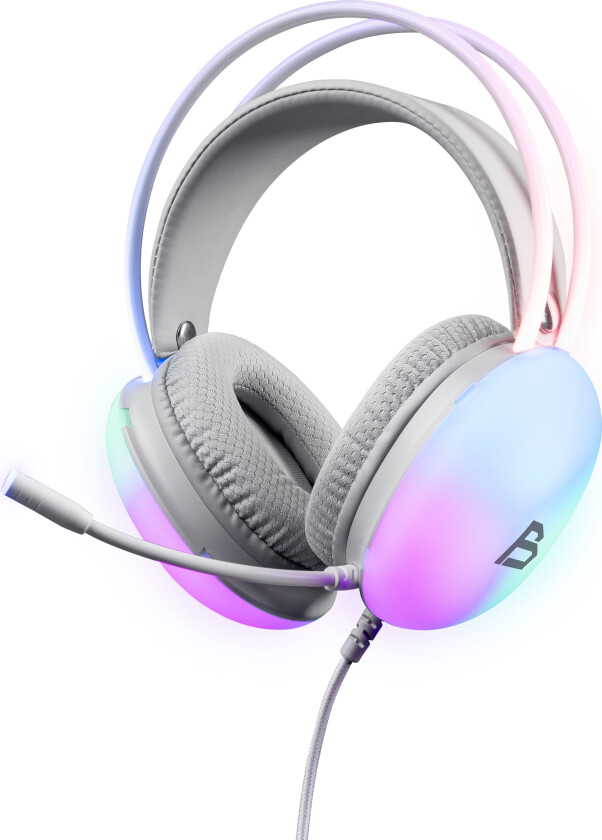 Blackstorm Nebula Gaming Headset RGB - USB-A, 2m - Hvit