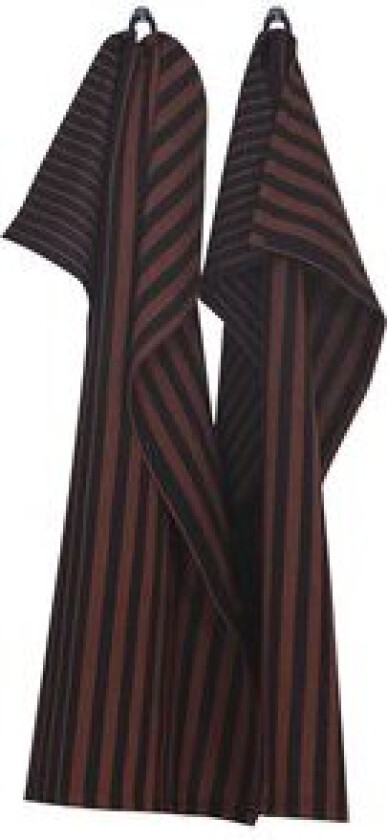 Kjøkkenhåndkle Viktor stripete 2-pk resirkulert