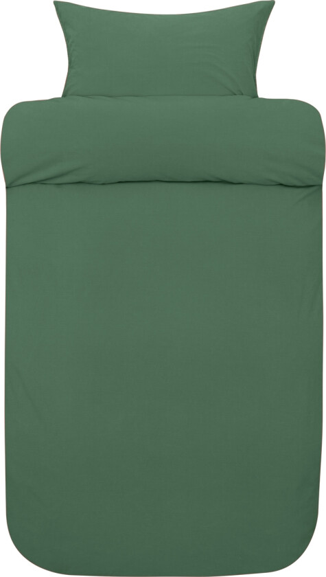 Blått sengetøy 140x200 cm - Frøya himmelblått sengesett - 100% steinvasket økologisk bomull - Høie sengetøy