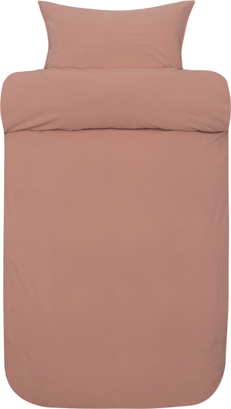 Blått sengetøy 140x200 cm - Frøya himmelblått sengesett - 100% steinvasket økologisk bomull - Høie sengetøy