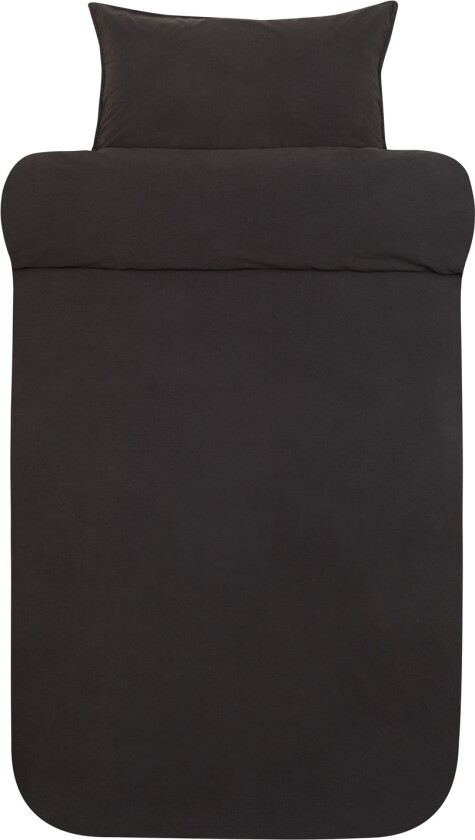 Blått sengetøy 140x200 cm - Frøya himmelblått sengesett - 100% steinvasket økologisk bomull - Høie sengetøy