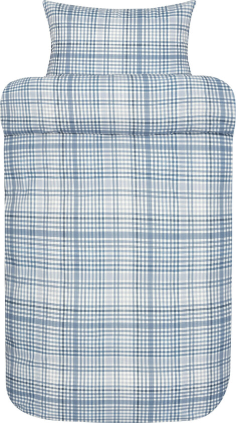 Høie sengetøy til dobbeldyne - 140x200 cm - Wilde blue - 100% ekstra fin bomull sengesett