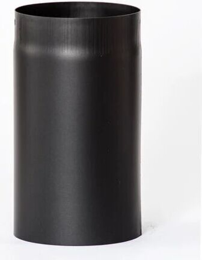 Røkrør Ø125x225 Sort Lakk 1,2mm