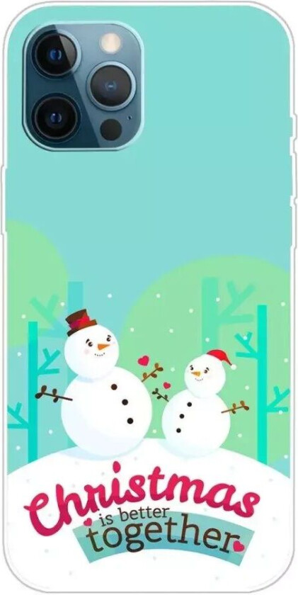 iPhone 14 Pro TPU Plast Jul Deksel - Snømenn