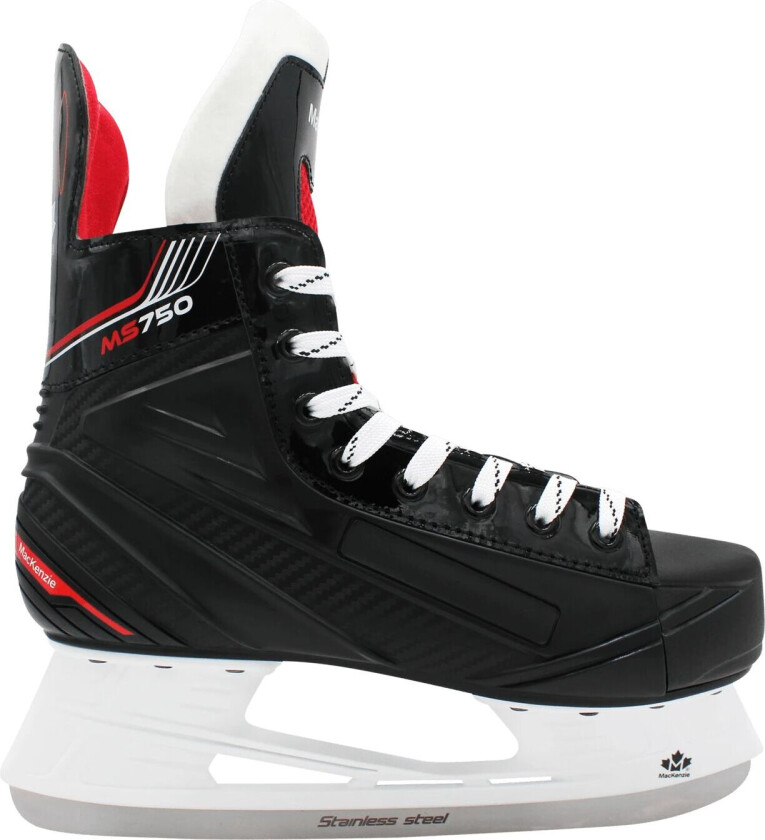 MS750 Hockey-24/25, hockeyskøyte, junior og senior BLACK/RED