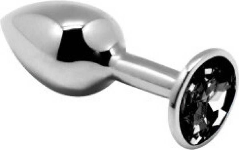 - Anal Pleasure Mini Plug Metal Black Størrelse M
