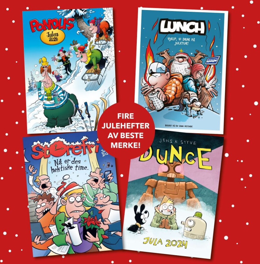 Årets julehefter 4-pack 2024 av Marius Henriksen, Børge Lund, Jens K. Styve, Frode Øverli