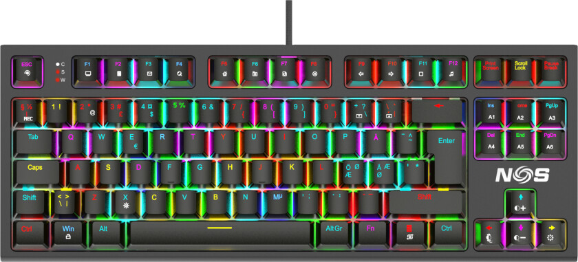 C350 V2 TKL tastatur (sort)