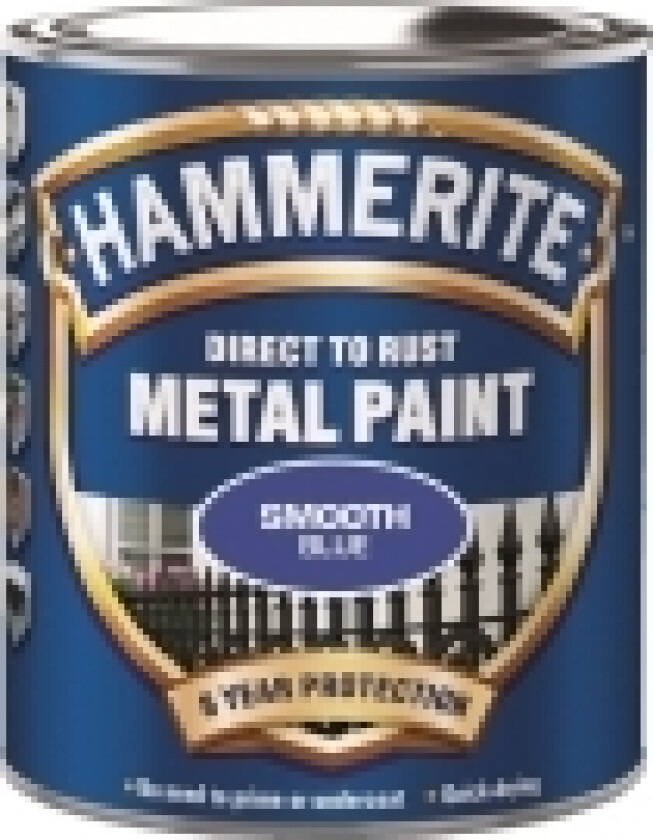 Metallmaling Glatt Blå 250ml