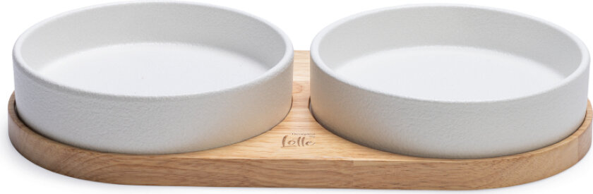 Designed by Lotte keramiske skåler Lojs for katter - 2 x 350 ml