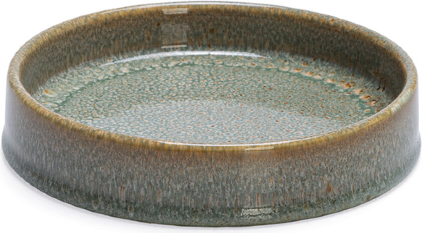 Designed by Lotte keramisk katteskål Jace, grønn - 2 x 350 ml, Ø 15 cm