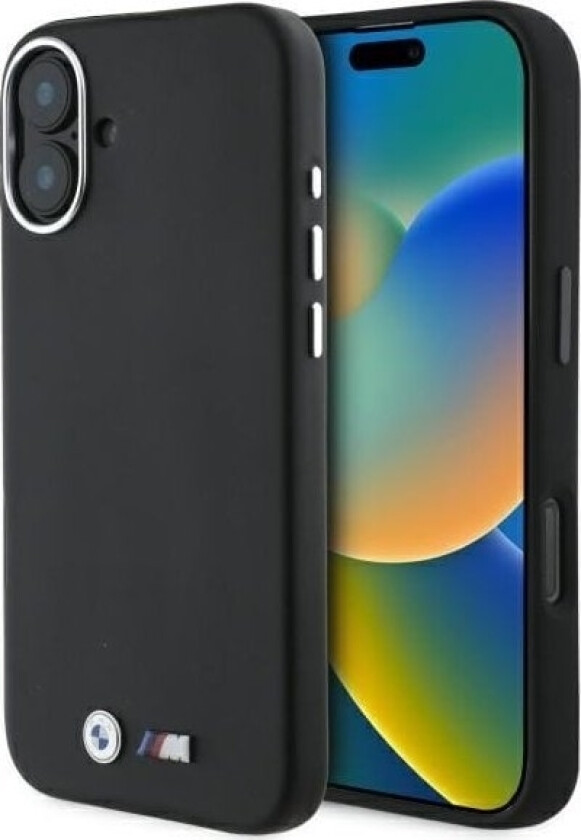 Bmw Bmw Bmhmp16m23pmwk Iphone 16 Plus 6.7" Czarny/Black Hardcase M Smooth Full Wrapped Metal Magsafe