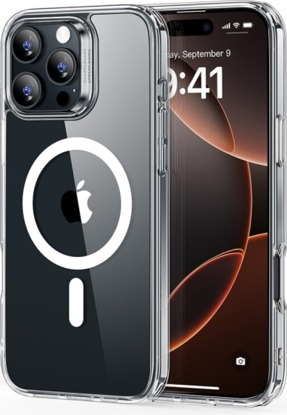 Esr Classic Hybrid Halolock Case Mobiltelefon Backcover Apple Iphone 16 Pro Transparent Magsafe-Kompatibel