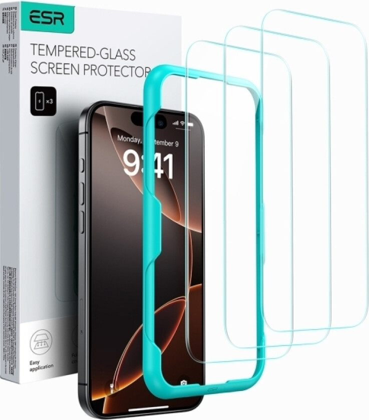 Esr Tempered-Glass Displaybeskyttelsesglas Iphone 16 Pro Max 1 Stk 1D76000401