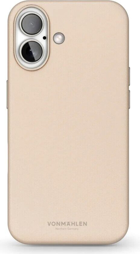 iPhone 16 Like Leather Deksel - MagSafe Kompatibel - Cream