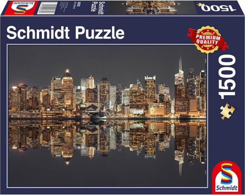 Puzzle - New York Skyline at night (1500 pieces) Gulv