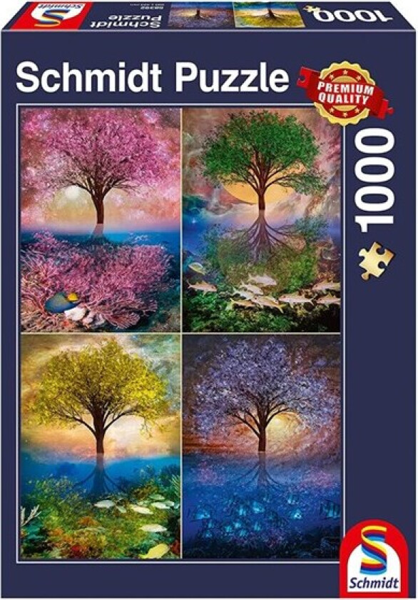 Puzzle - Magical Tree at the Lake (1000 pieces) Gulv
