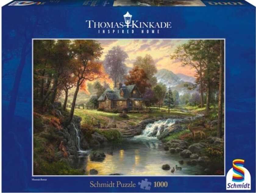 Puzzle - Thomas Kinkade: Mountain Retreat (1000 pieces) Gulv