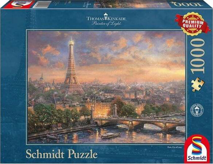 Puzzle - Thomas Kinkade: Paris City of Love (1000 pieces) Gulv