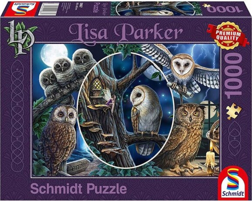 Puzzle - Lisa Parker: Mysterious owls (1000 pieces) Gulv