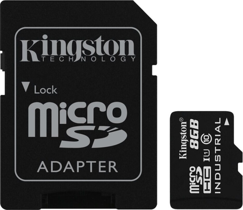 Kingston - Flashminnekort (Microsdhc Til Sd-Adapter Inkludert) - 8 Gb - Uhs Class 1 / Class10 - Microsdhc Uhs-I