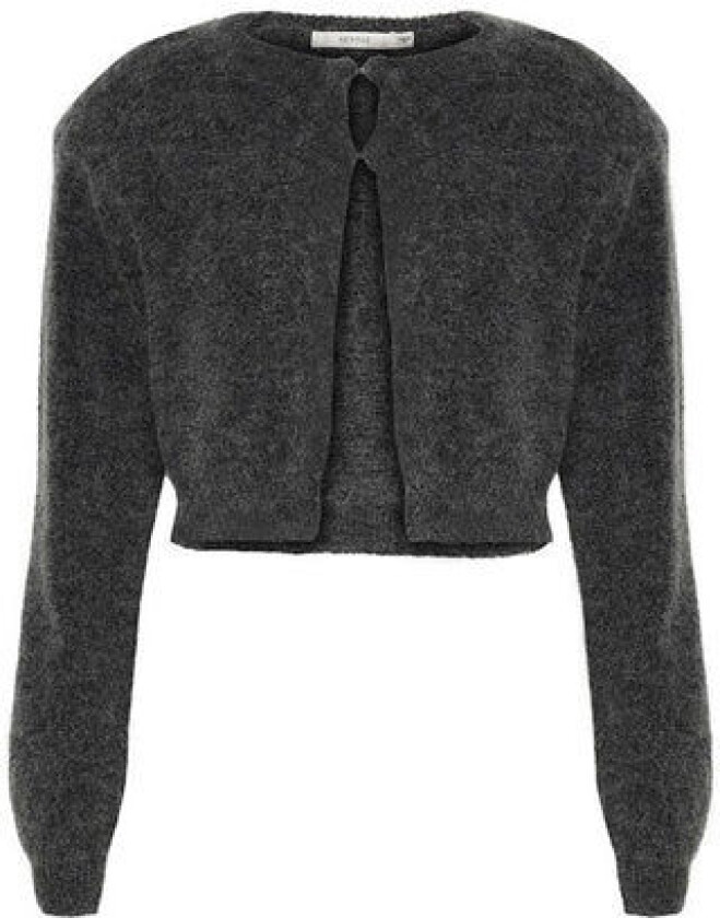 Debbiegz Short Cardigan - Charcoal Melange M