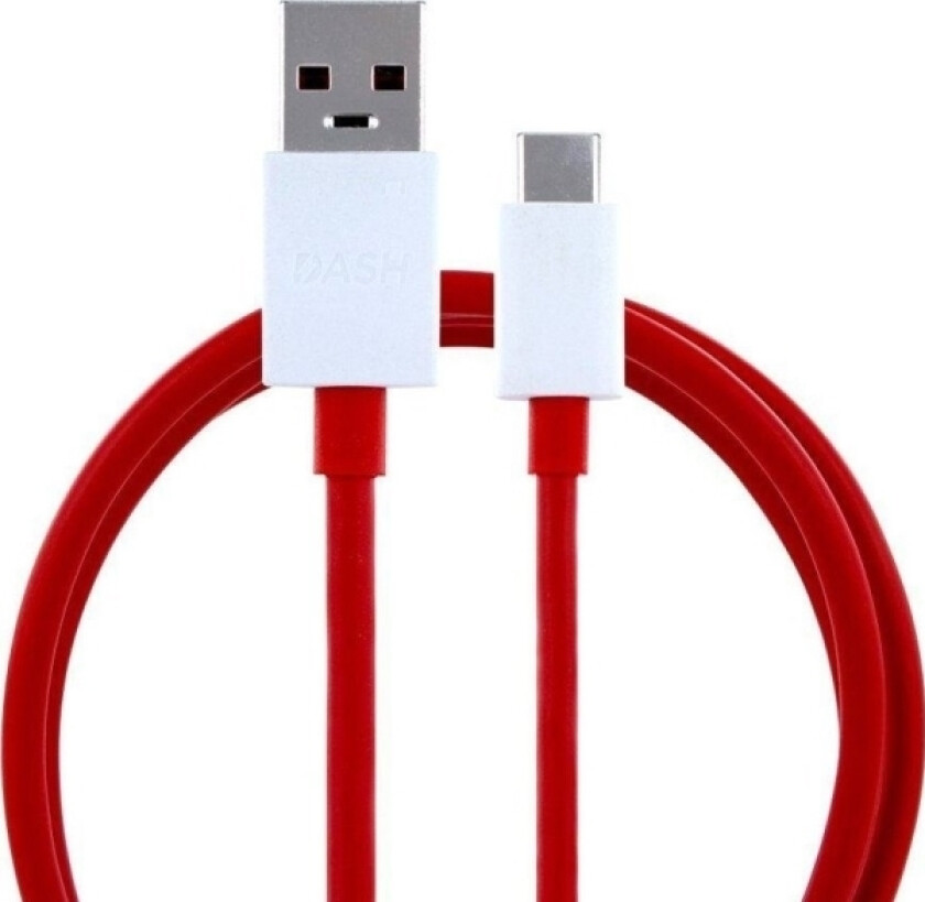 Oneplus Usb-Kabel Oneplus Original Usb A Til Type C 4A D301-Kabel 1 M Rød Bulk