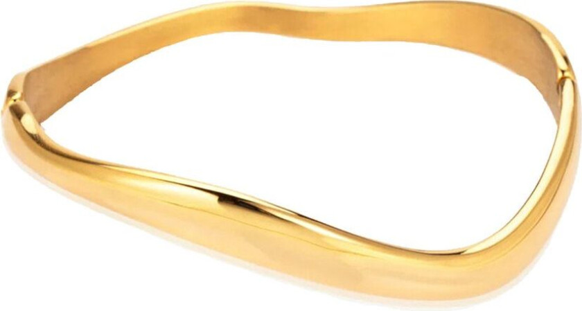 Sistie2ND Wavy Bracelet Gold Plated 17,5cm