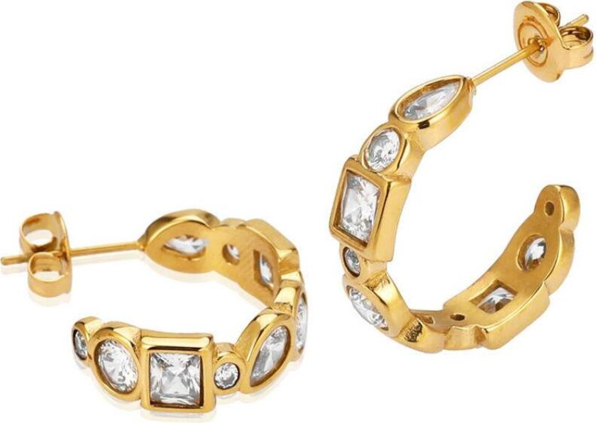 Sistie2ND Lily Creoles Gold Plated 20mm