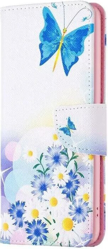 Samsung Galaxy S23 Flipdeksel Med Stor Lommebok i PU Skinn - Blomstereng