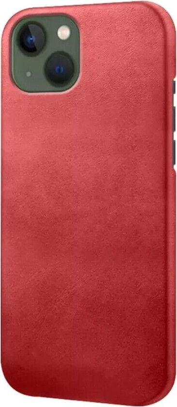 iPhone 14 Plus Kunstskinn Bak Deksel - Rød