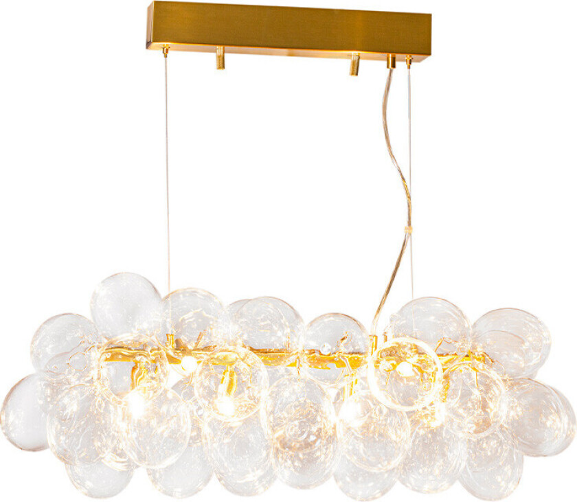 - Gross Bar Pendel L80 Messing/Klar