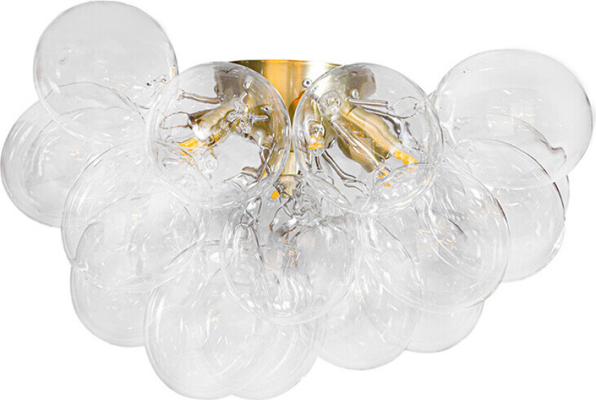 - Gross Taklampe Ø50 Messing/Klar