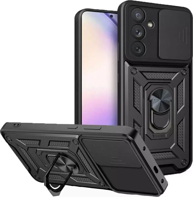 Tech-Protect Samsung Galaxy A54 (5G) Tech-Protect Camshield Deksel med Magnetisk Ring og Stativfunksjon - Svart